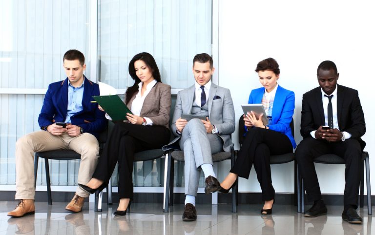 attorneys waiting for an interview